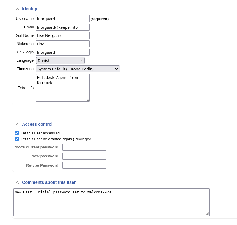 lnorgaard password