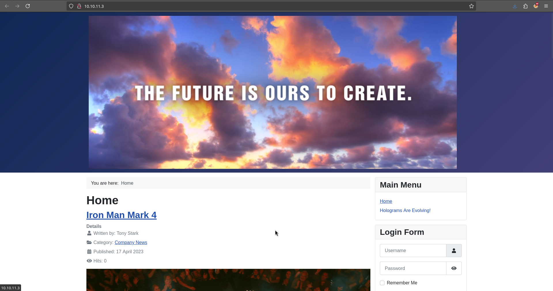 main website